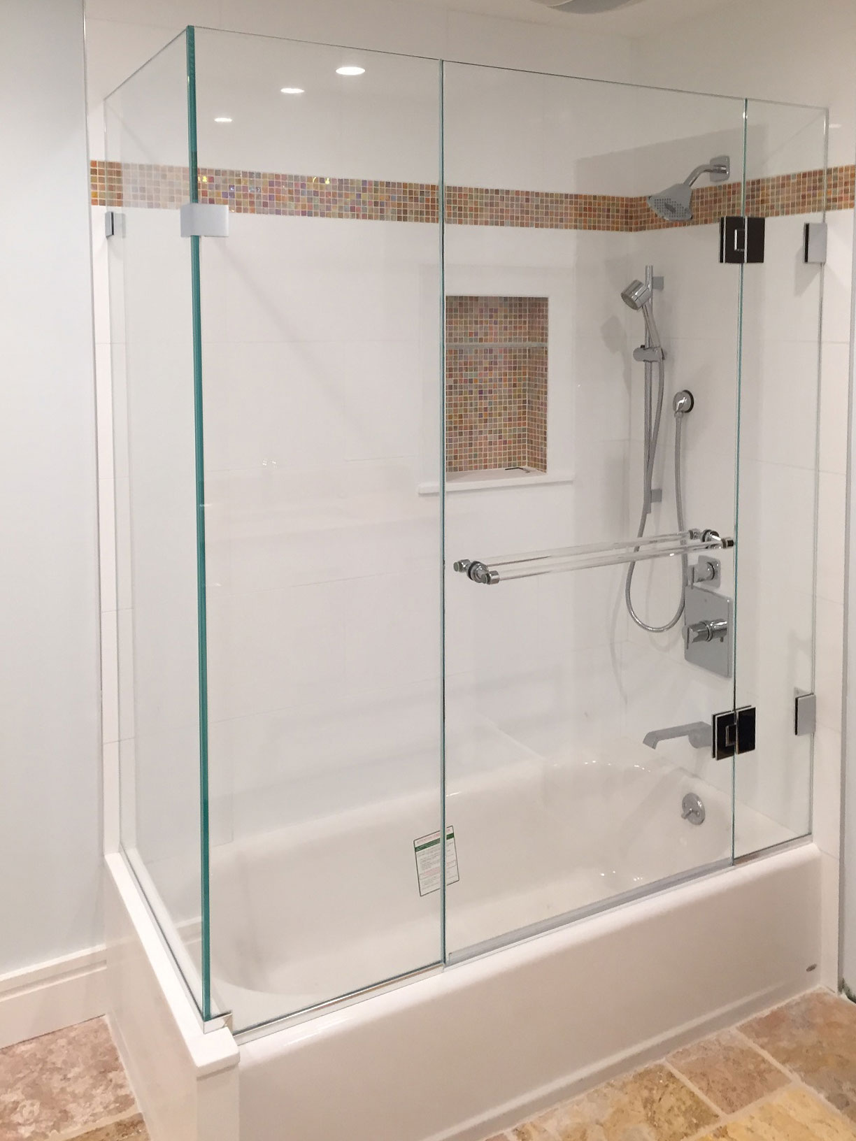 custom frameless glass shower door