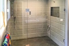 large shower enclosure