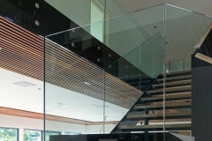 Custom glass staircase