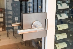 Custom glass for wine cellar